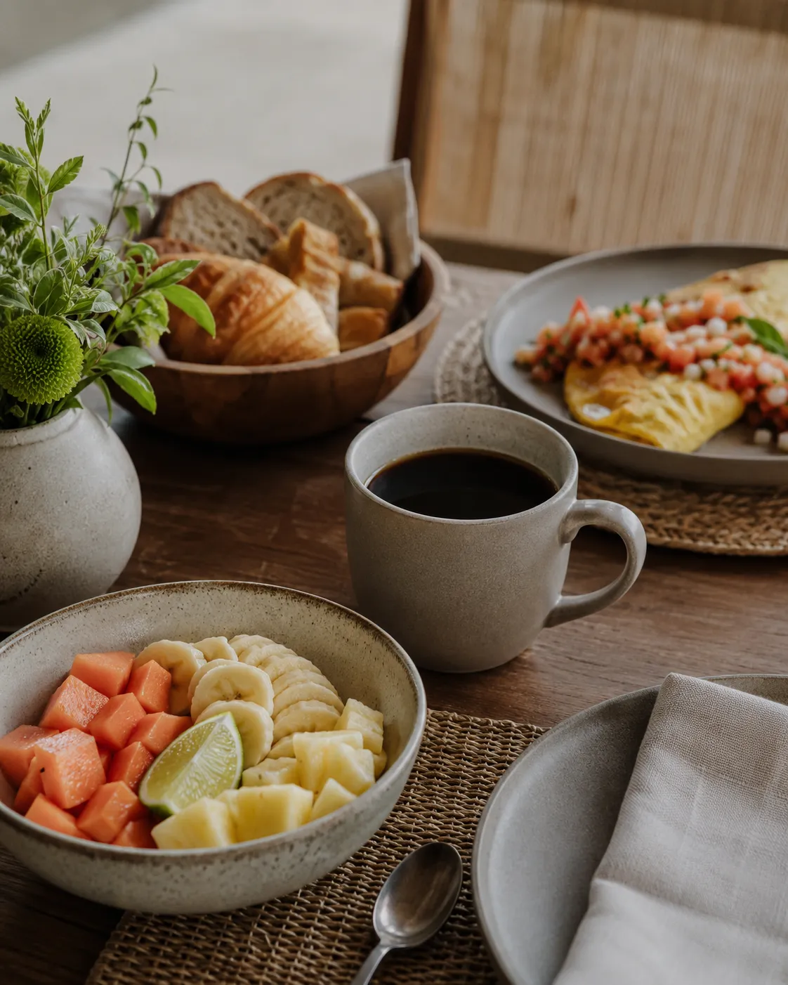 Simple breakfast for a slow morning