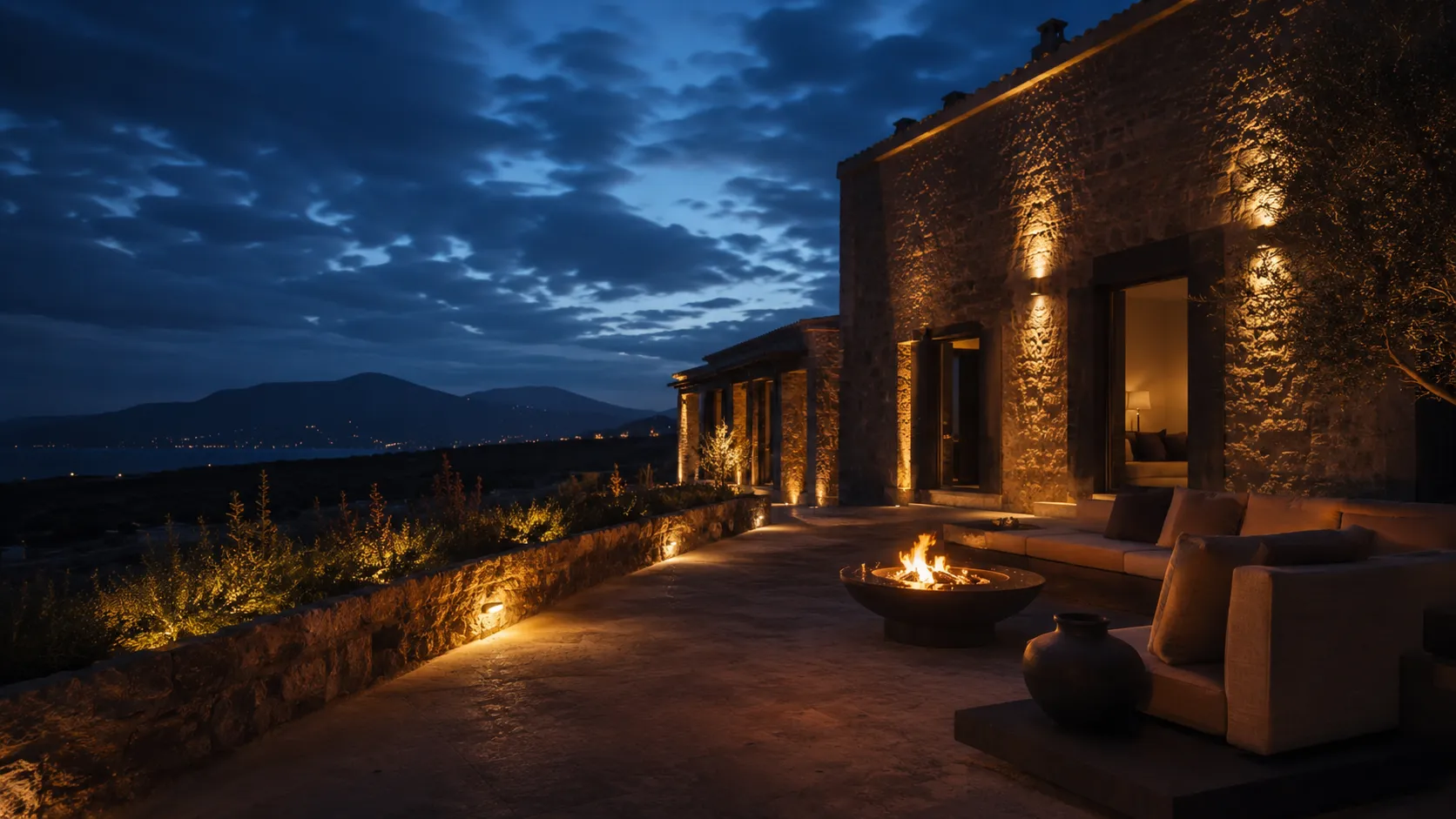 Night sky closing a quiet stay