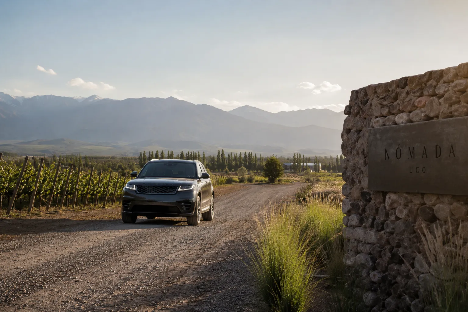 Arrival vehicle in Valle de Uco